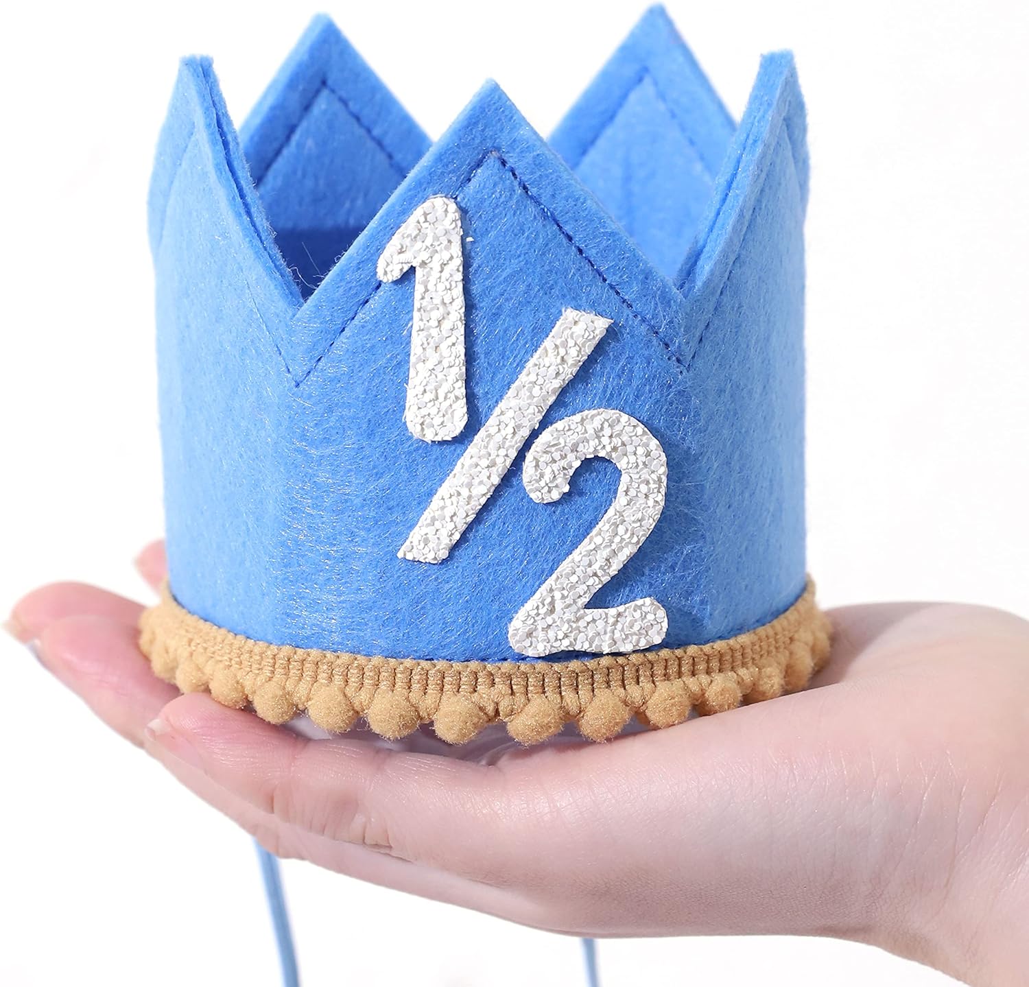 SYESQL Half Birthday Crown Hat for Baby Girls Boys