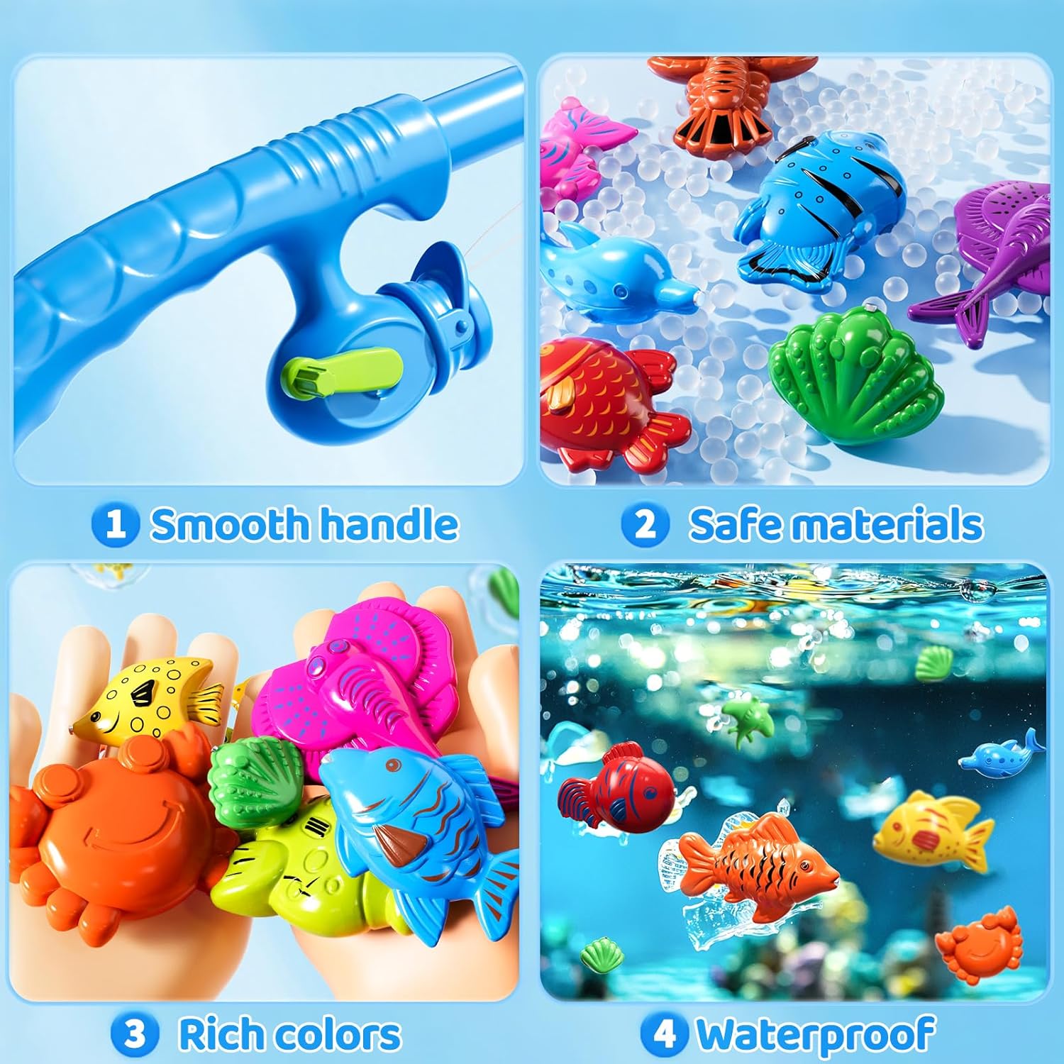 Magnetic Fishing Game for Kids 3-8 Years Old