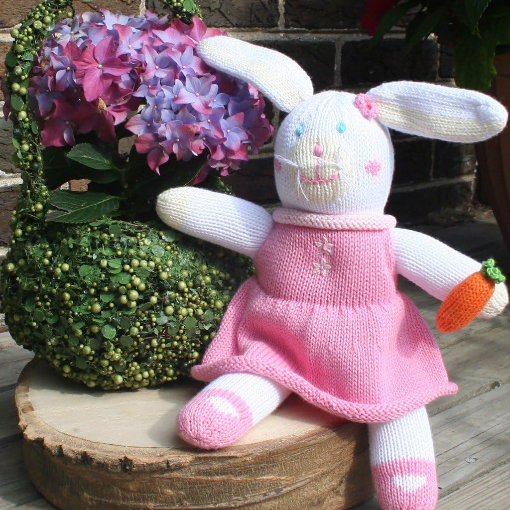 ZUBELS Baby Girls Pish Posh Harriet The Bunny Toy 12-Inch Plush