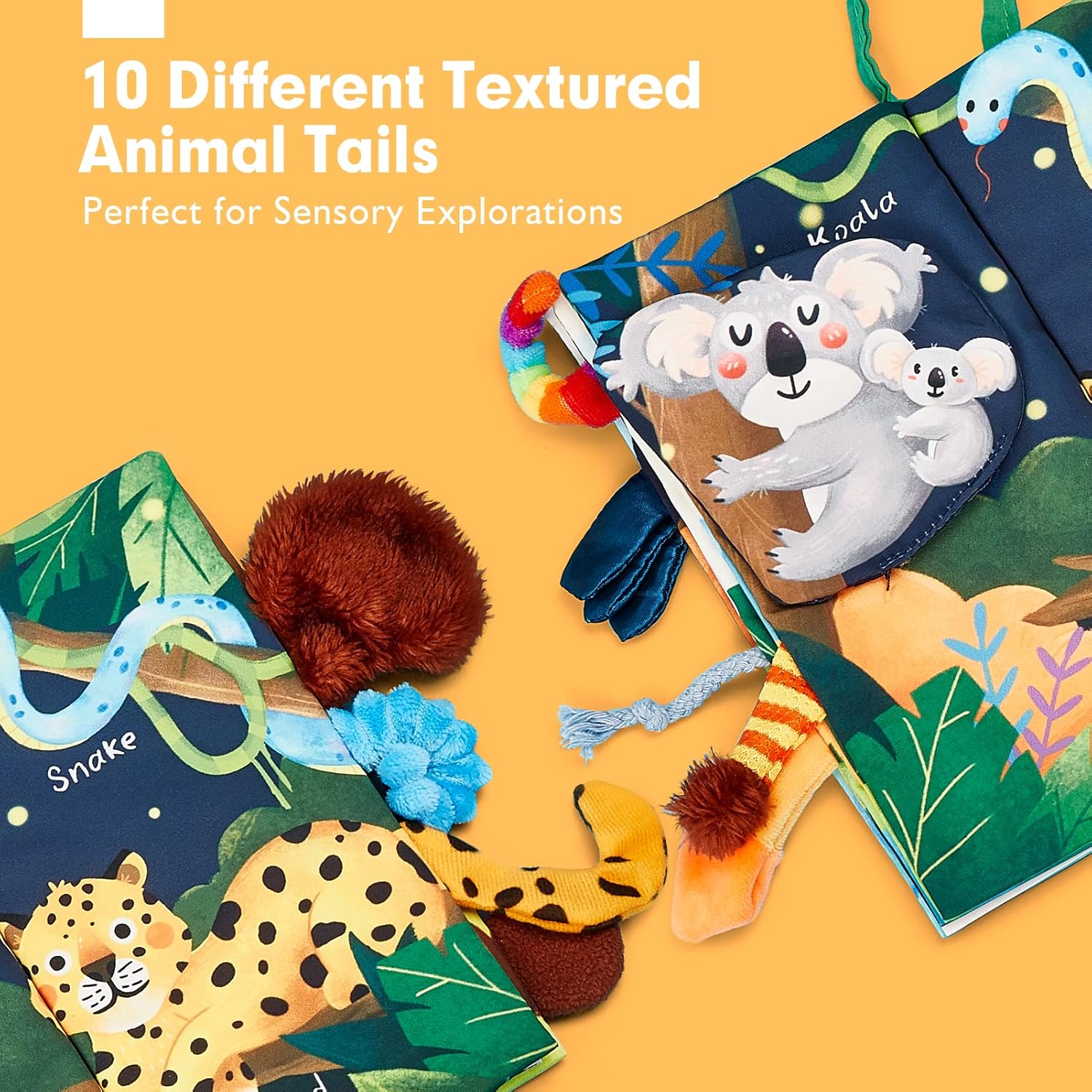 hahaland Baby Books 0-12 Months Touch Feel Learning Toy