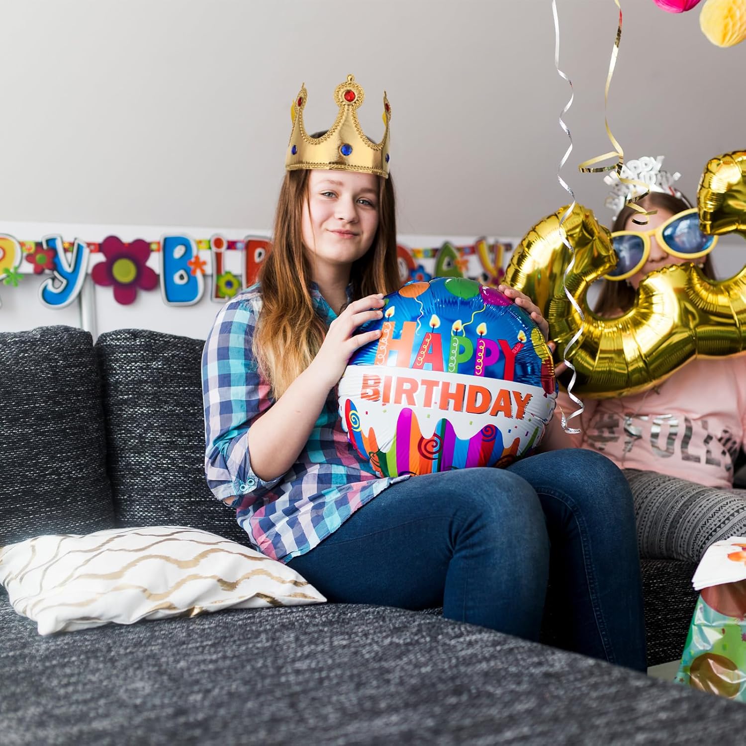 Prince Golden King Crown Birthday Party Hat 1