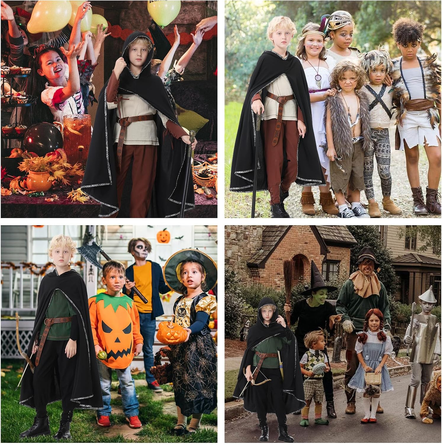 Ezuwail Boys Medieval Viking Costume Set for Halloween and Role Play