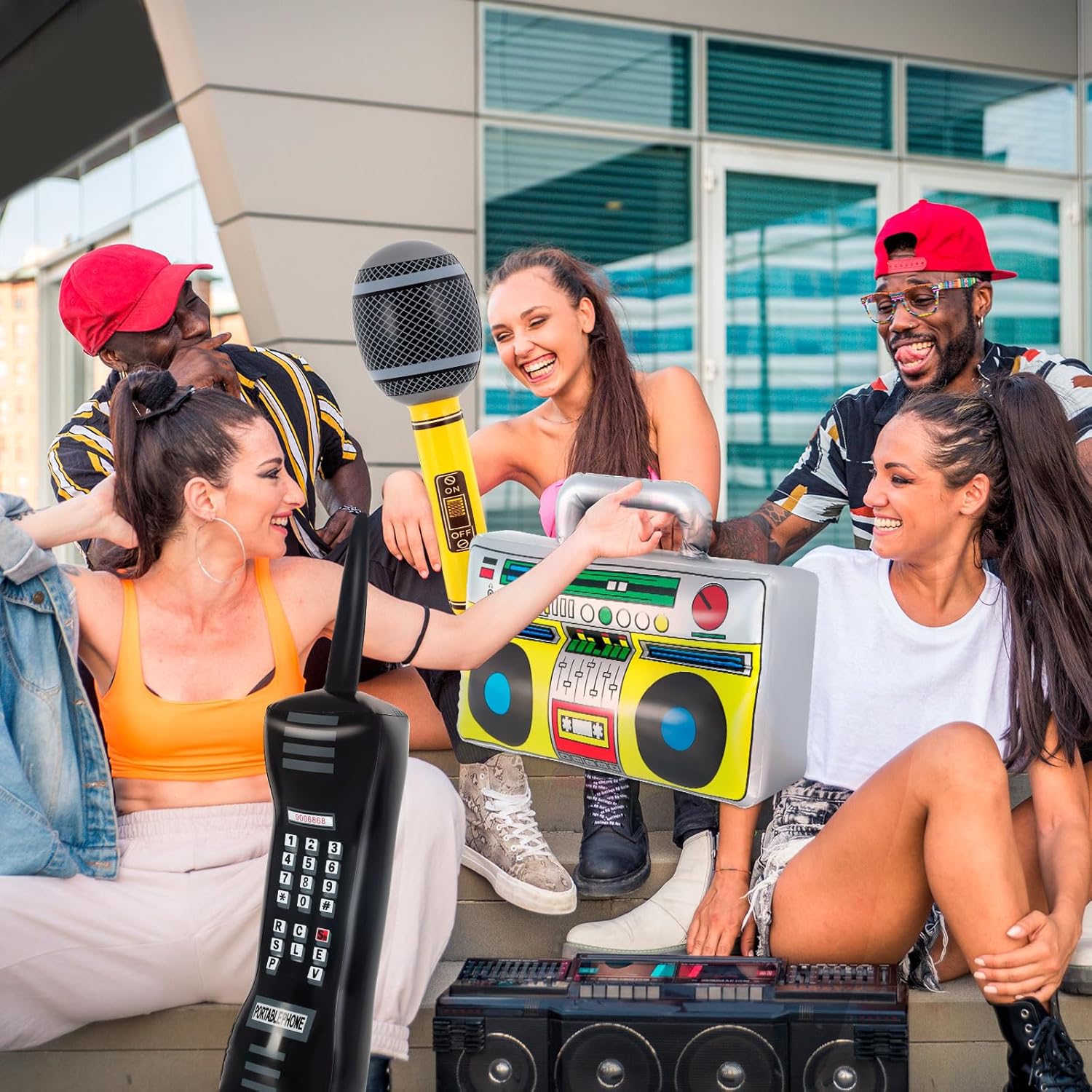 YOTHORN Retro Inflatable Phone Radio Set