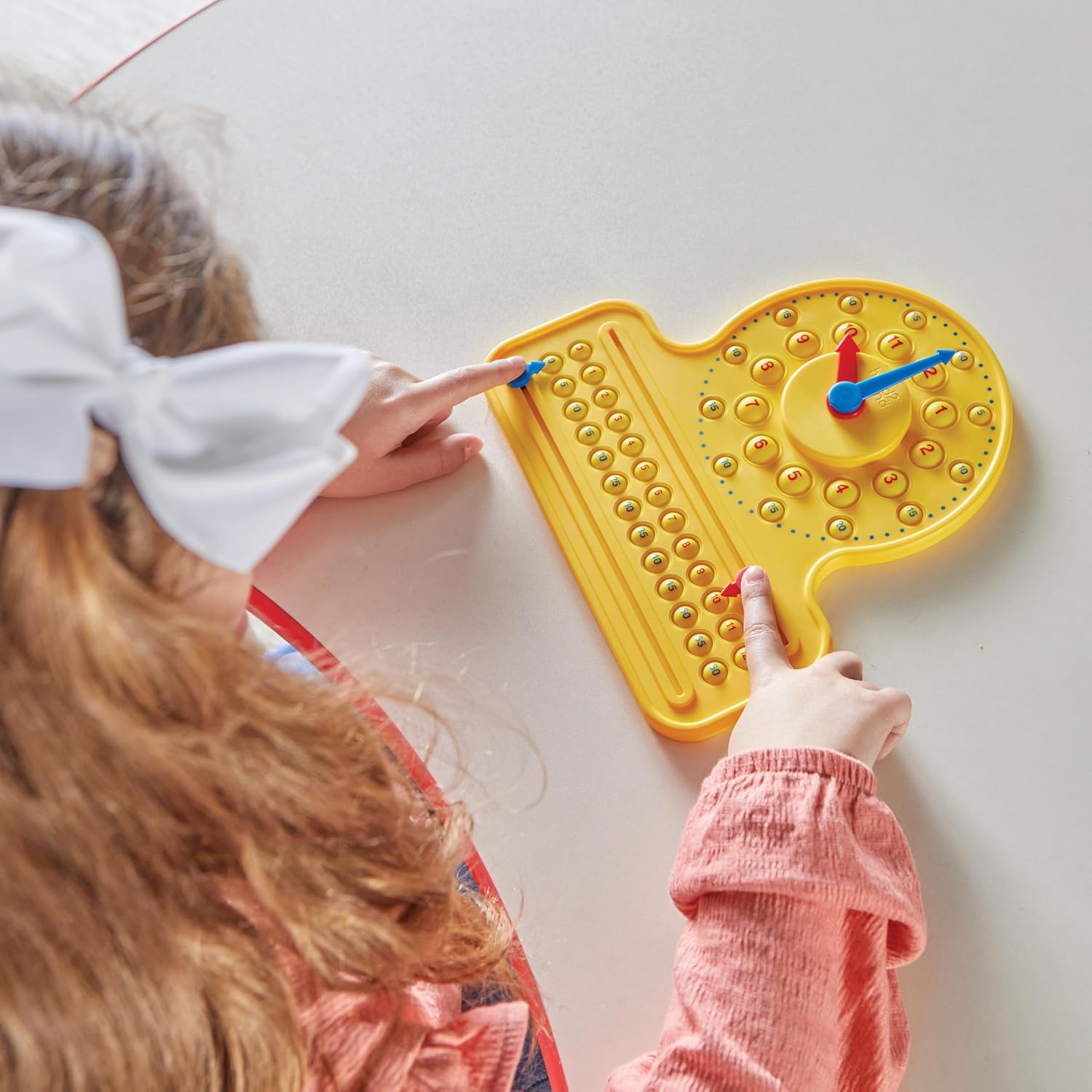 Hand2Mind NumberLine Clock Sensory Bubble Popper