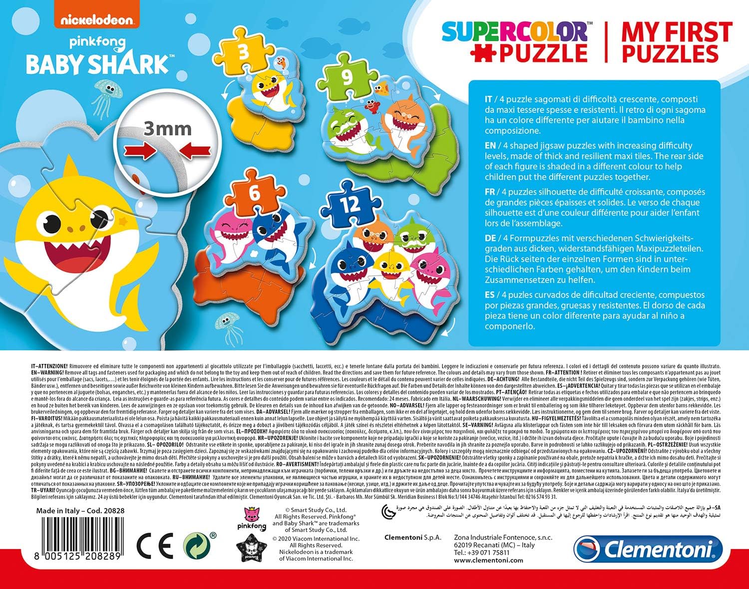 Clementoni Baby Shark Jigsaw Puzzle for Kids