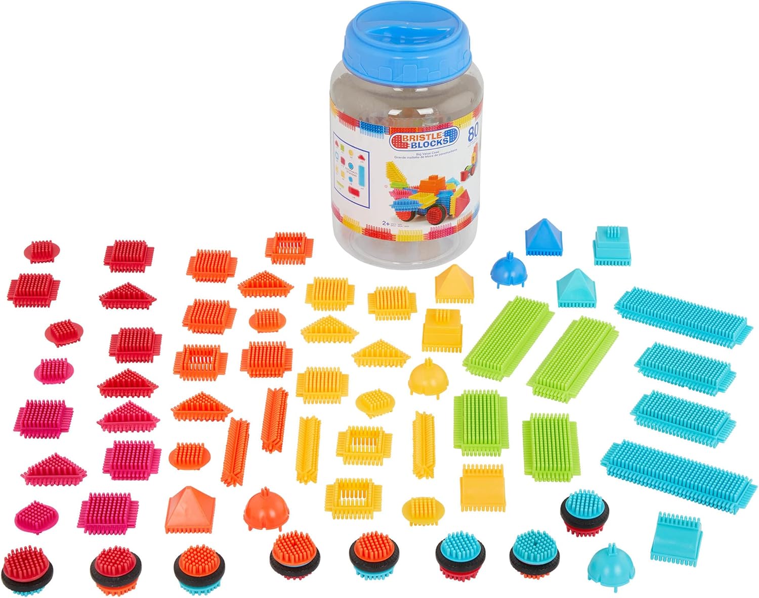 Battat Bristle Blocks - 80pc STEM Building Set for Kids 2
