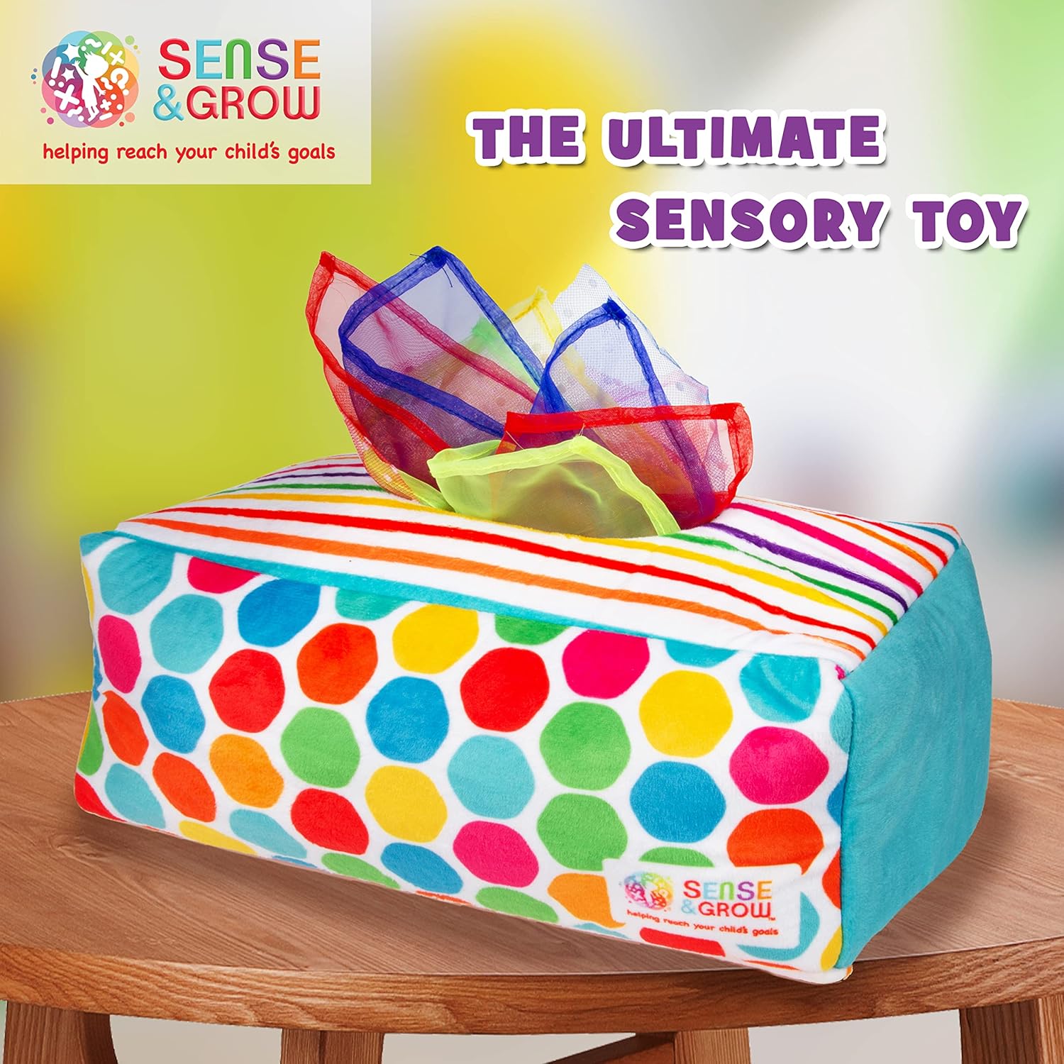 Creative Kids Sensory Pull Along Tissue Box for 6-12 Months