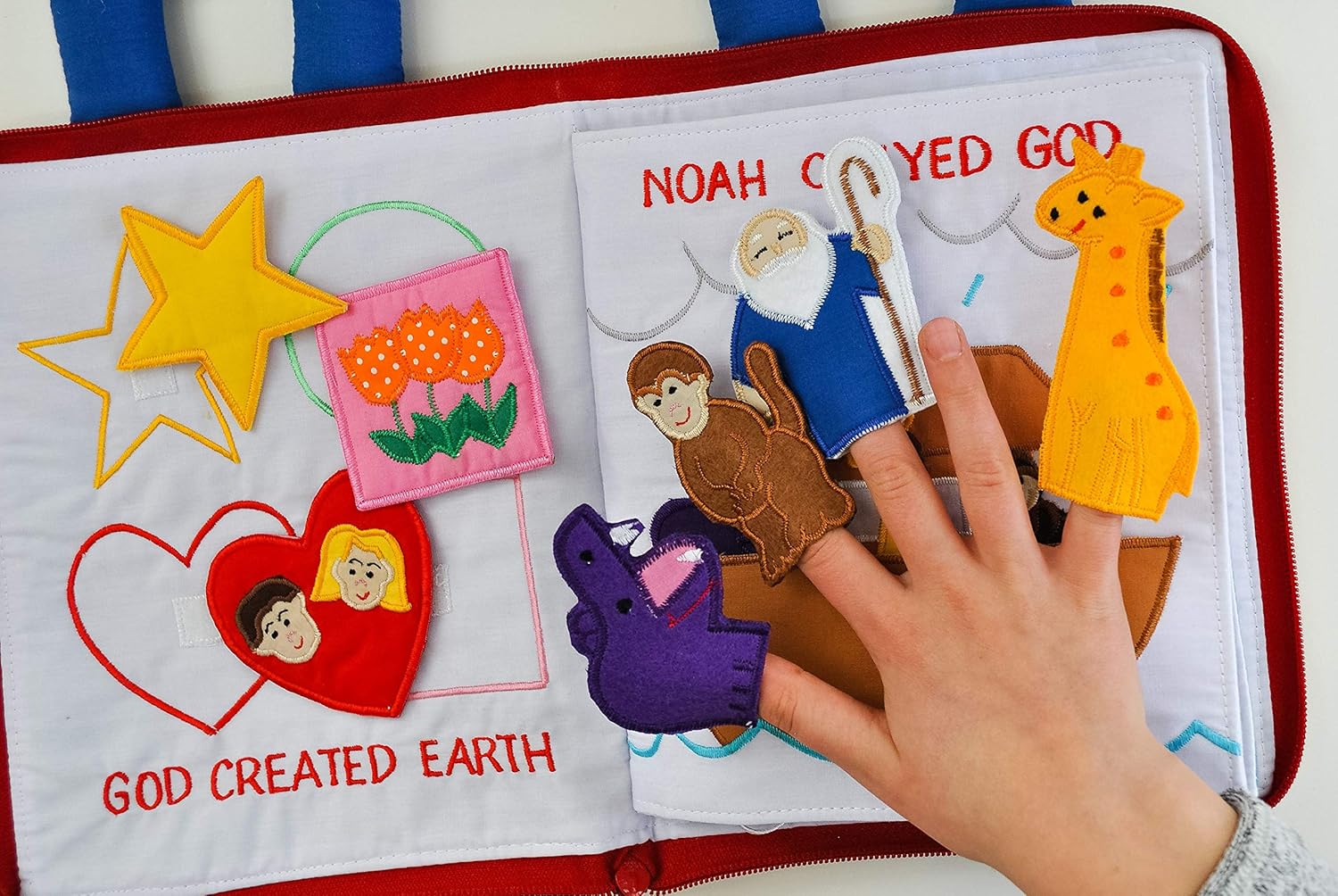 My Bible Quiet Book - Interactive Fabric Learning Toy for Kids