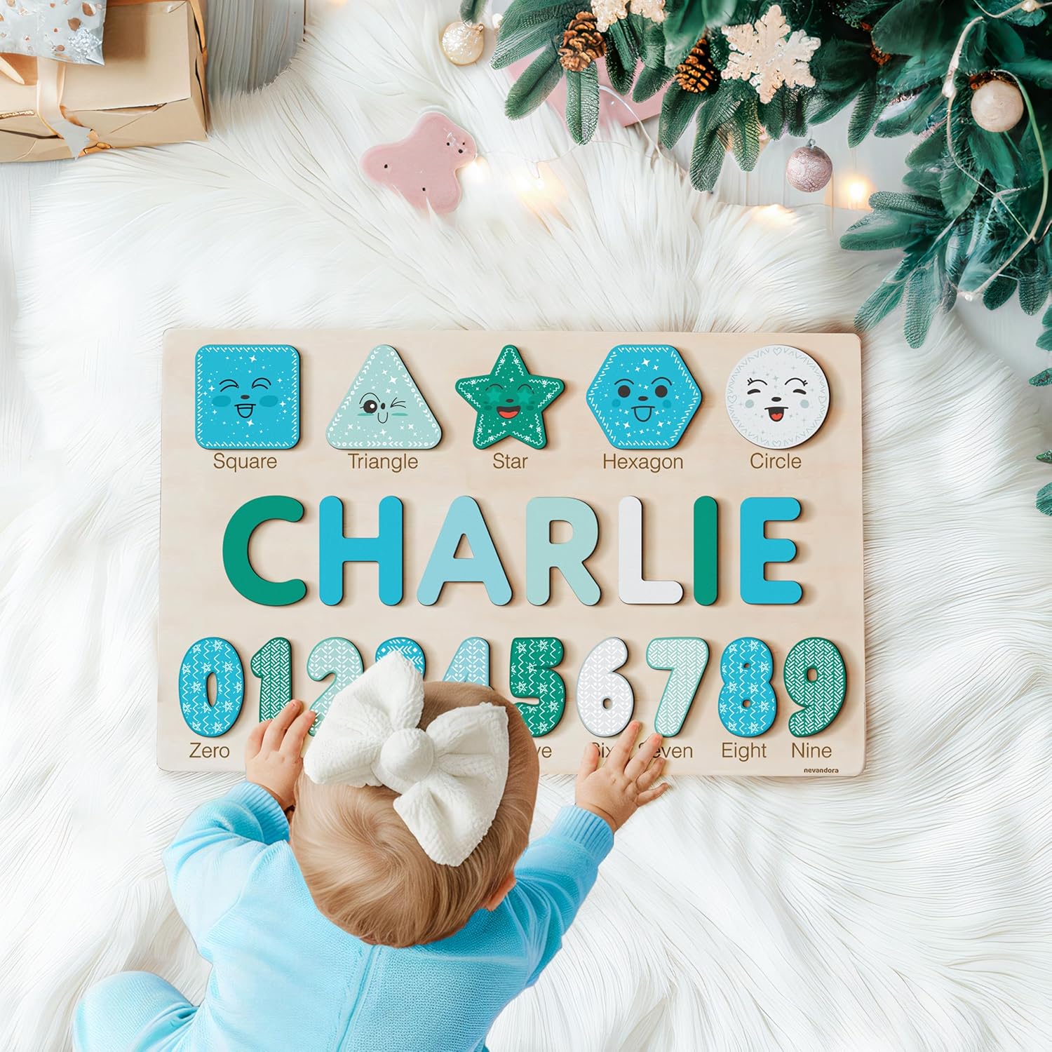 Personalized Wooden Name Puzzle for Kids Educational Toy