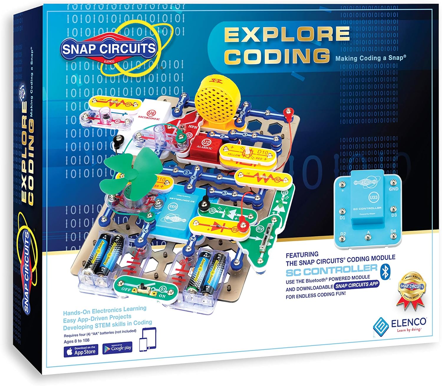 Snap Circuits Explore Coding STEM Building Toy for Kids