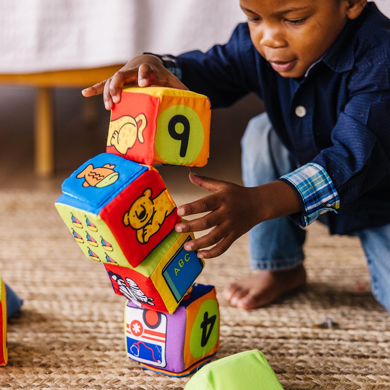 Melissa Doug Ks Kids Match and Build Soft Blocks Set