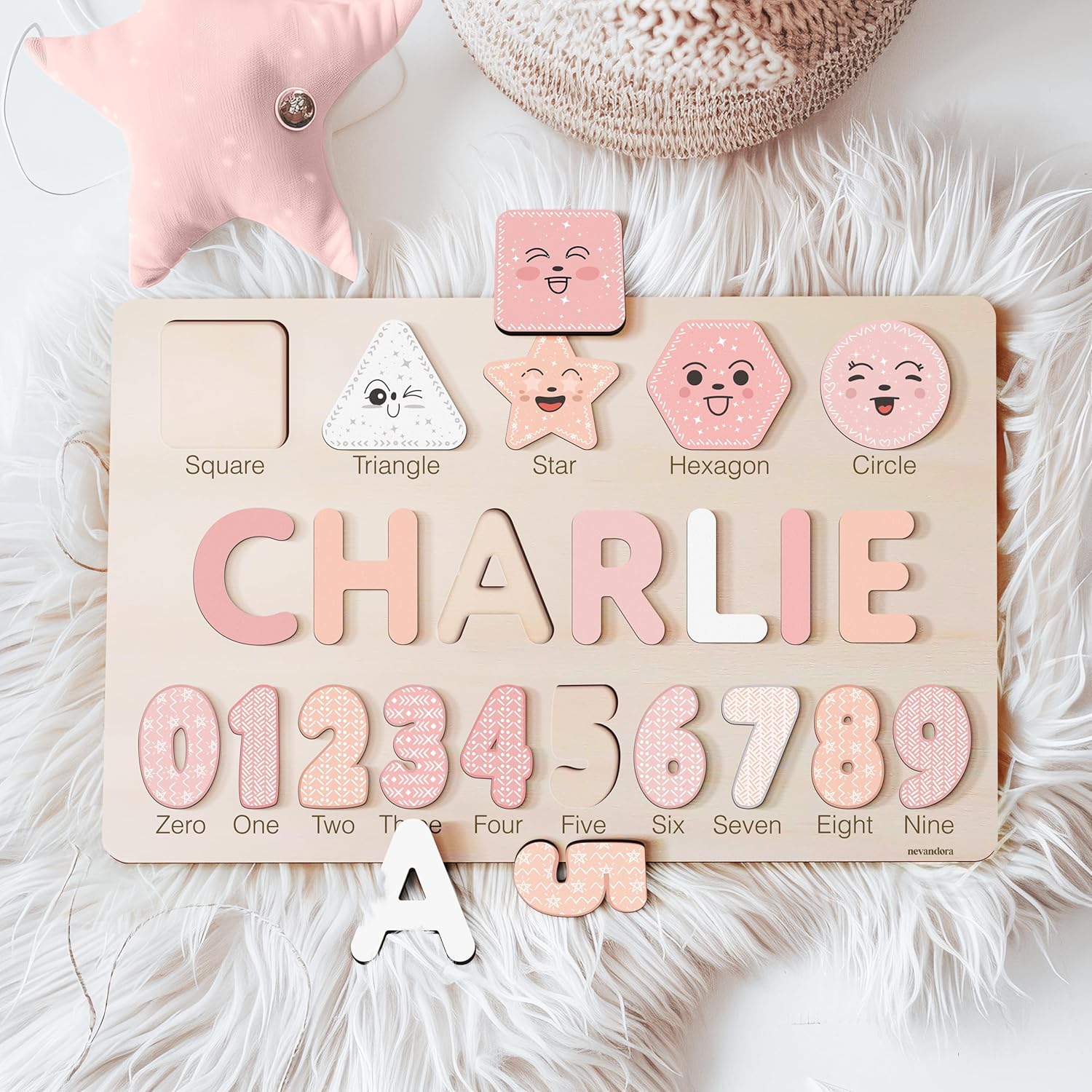 Personalized Wooden Name Puzzle for Kids Educational Toy