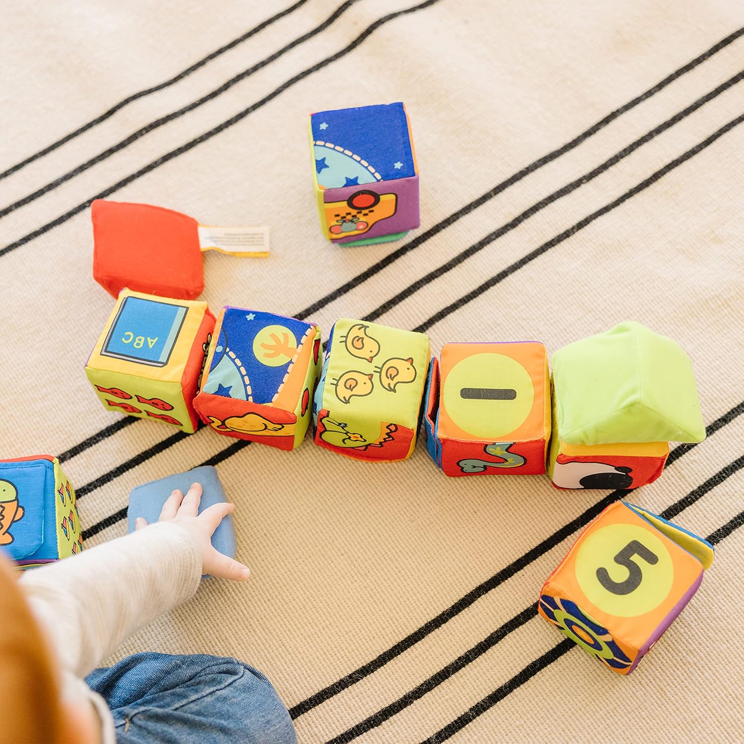 Melissa Doug Ks Kids Match and Build Soft Blocks Set