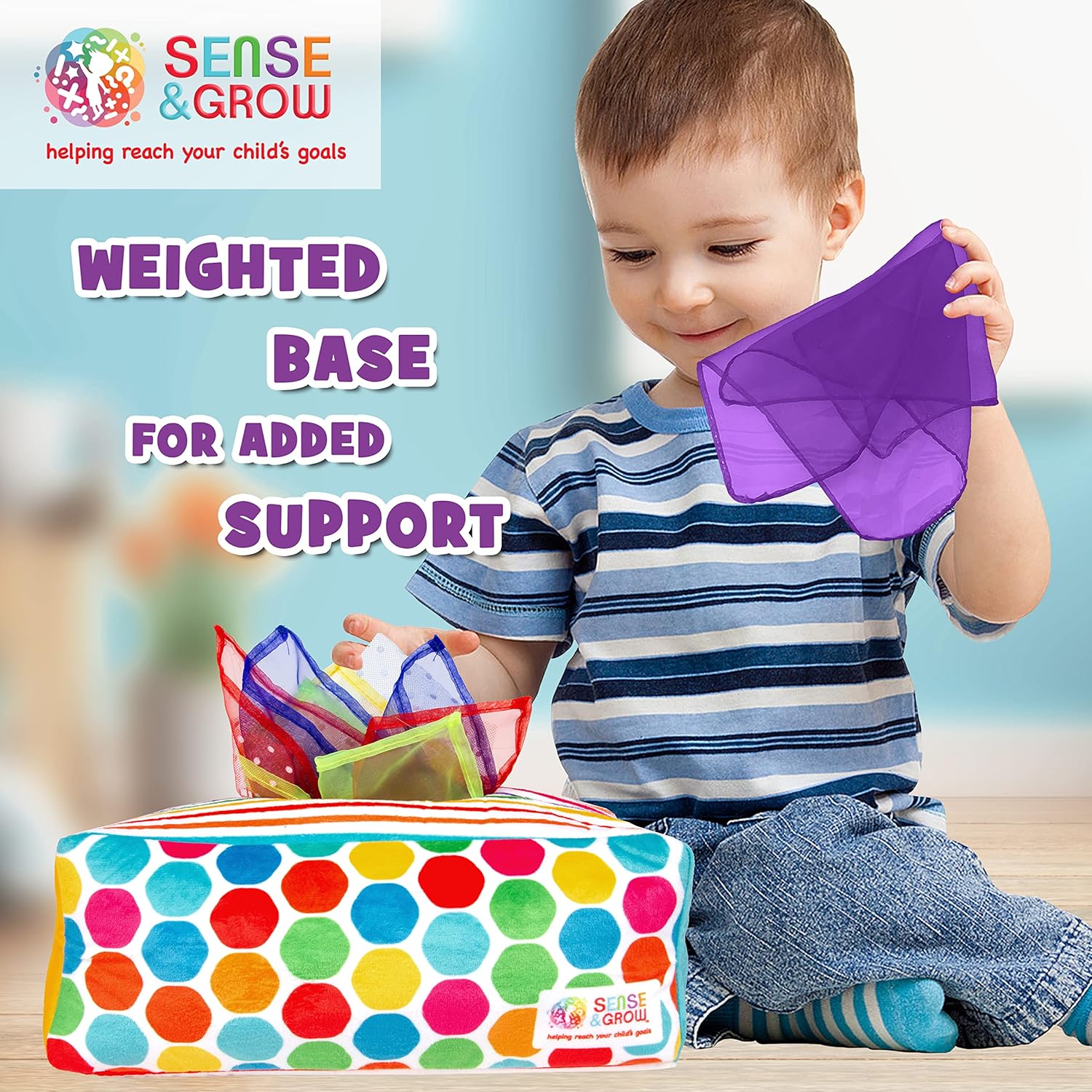 Creative Kids Sensory Pull Along Tissue Box for 6-12 Months