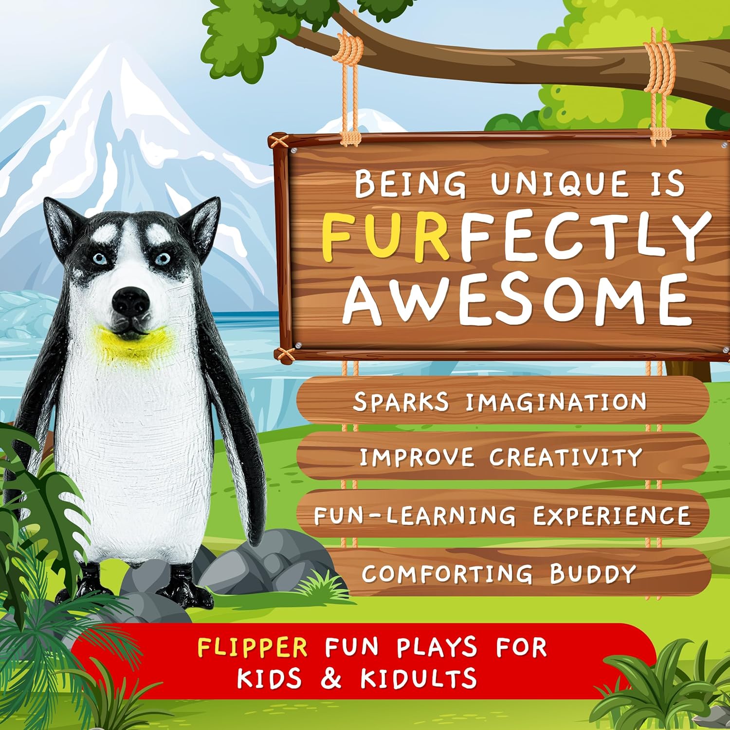 Randimals P-Dawg Hybrid Animal Figurine Toy