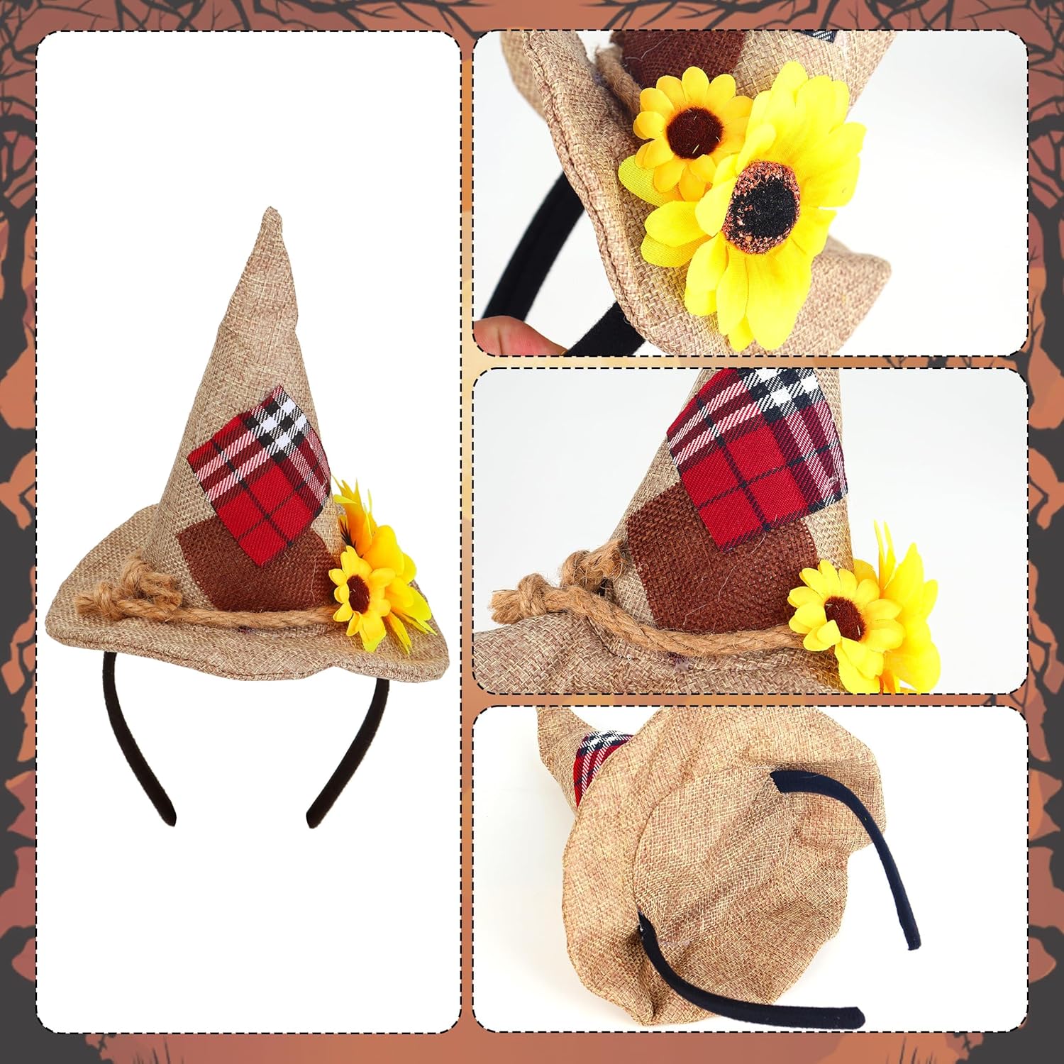 KEPATO Scarecrow Costume Set Women Halloween