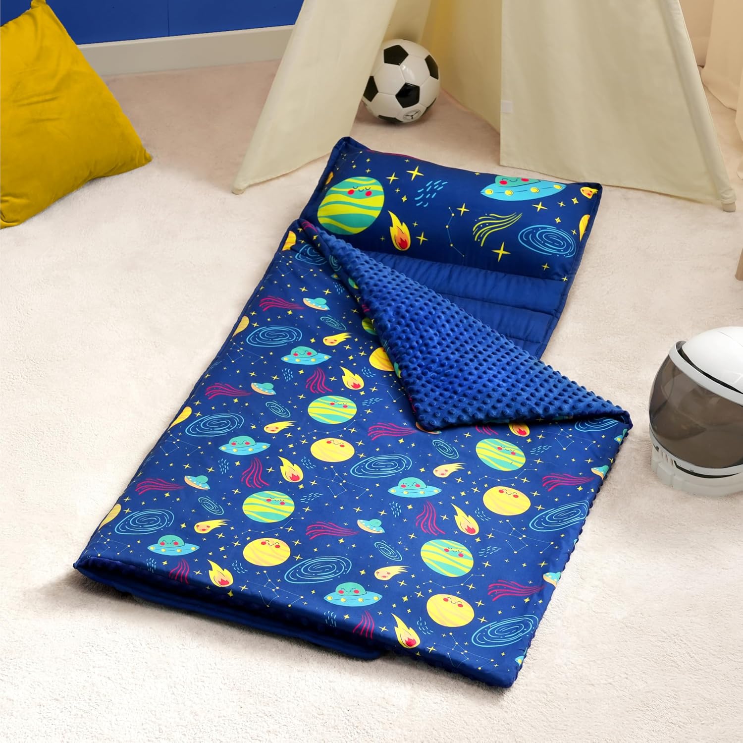 Joiedomi Toddler Nap Mat with Pillow and Blanket
