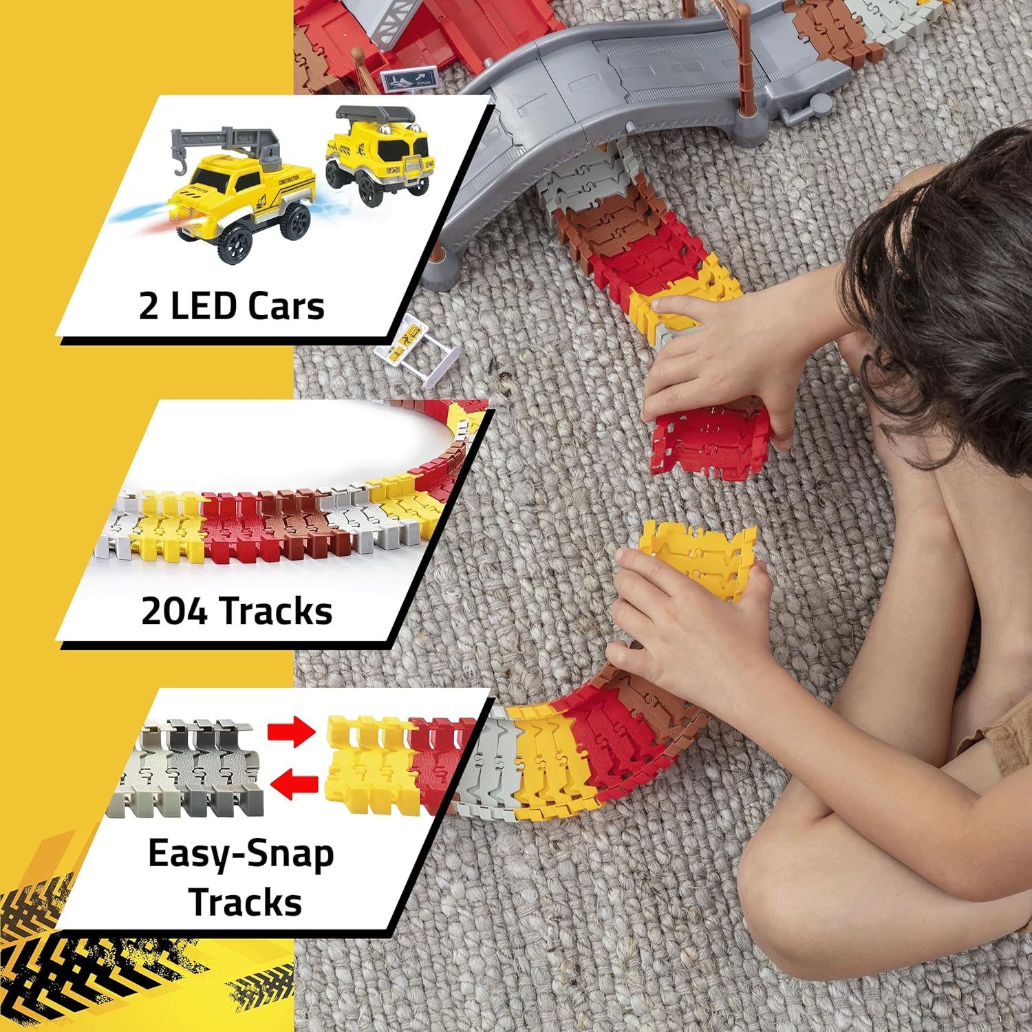 USA Toyz Snap Trax Race Tracks STEM Toy Set