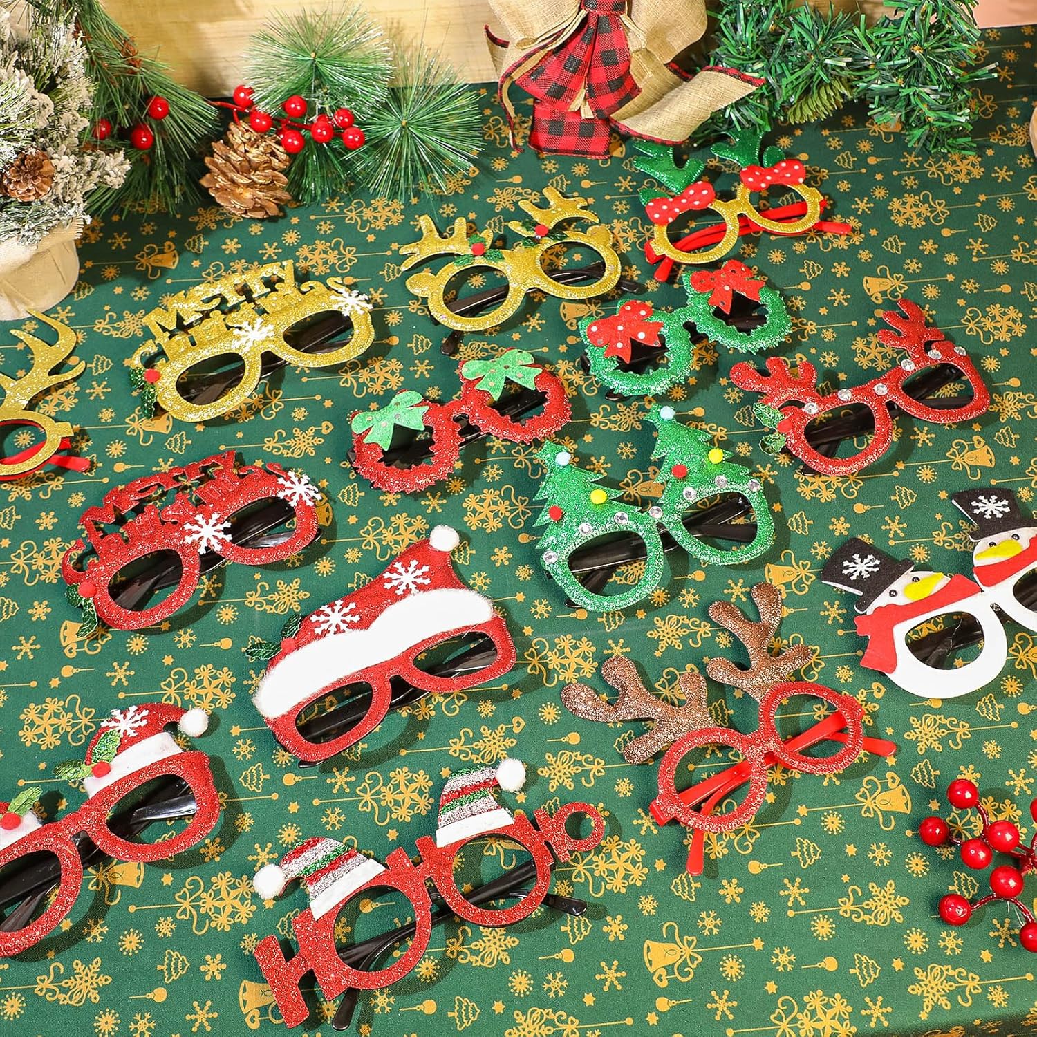 Kanayu 80 Pair Christmas Fun Glasses for Kids