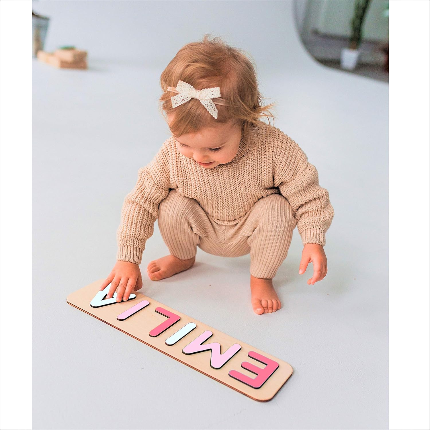Personalized Wooden Name Puzzle for Kids 1
