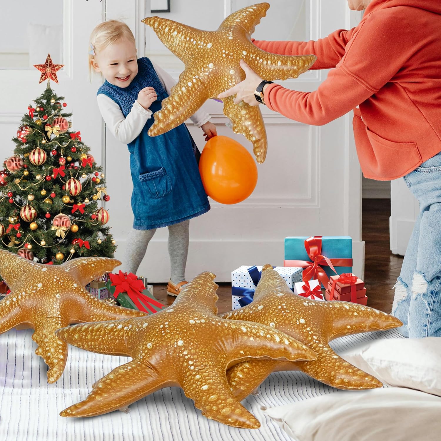 Jet Creations Inflatable Aquatic Animals 4pc Set