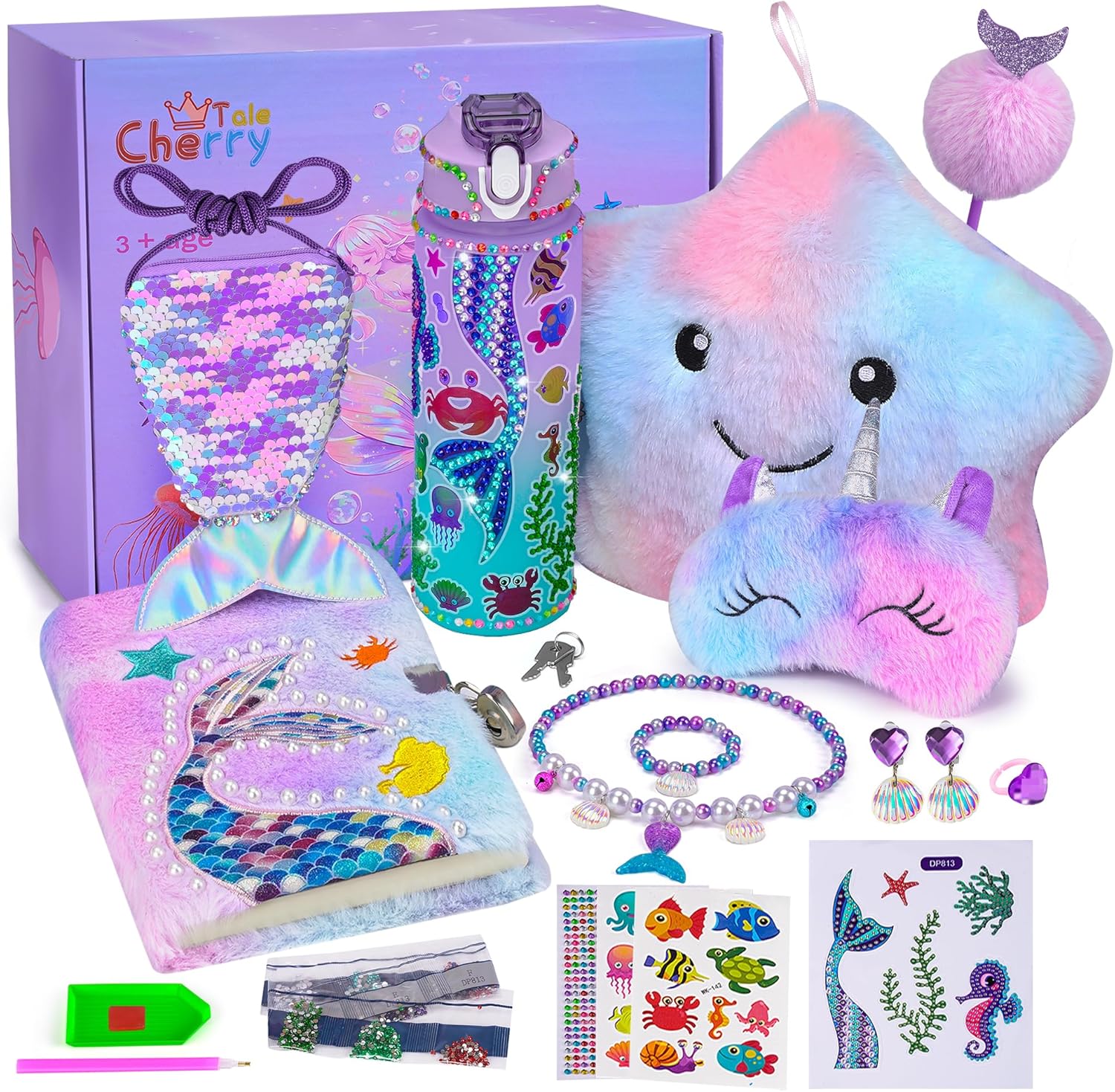 Cherry Tale Mermaid Gift Set for Girls 4-10