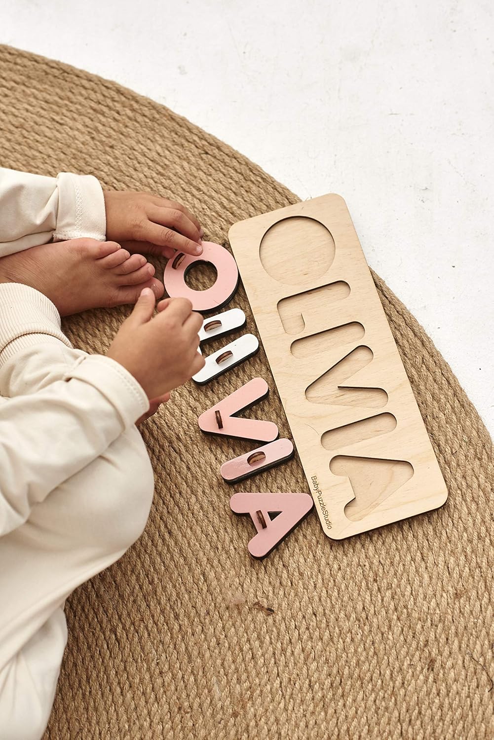 Personalized Baby Name Puzzle With Pegs