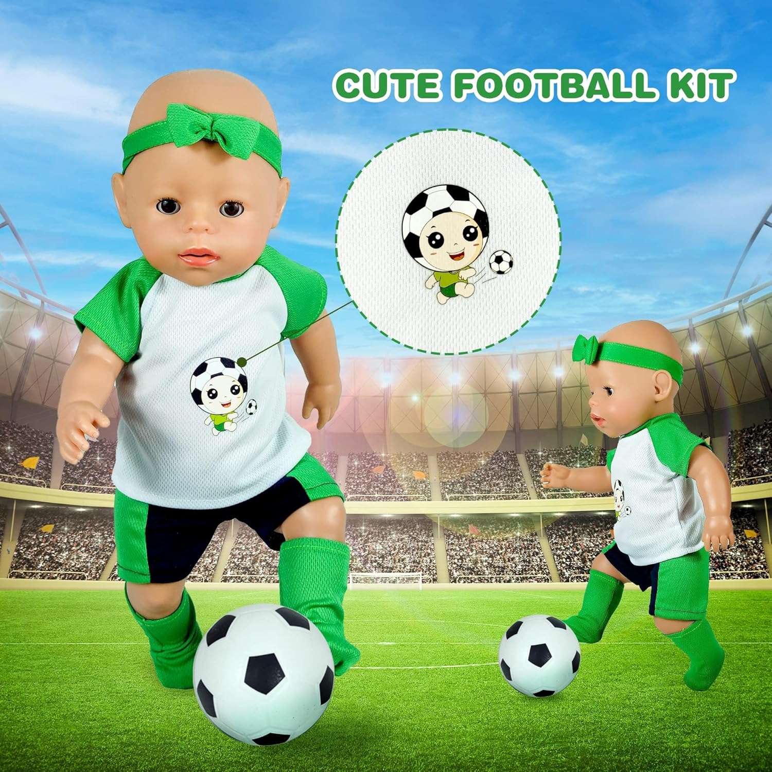 WONDOLL 12 Sets 14-16 Inch Baby Doll Clothes Outfits
