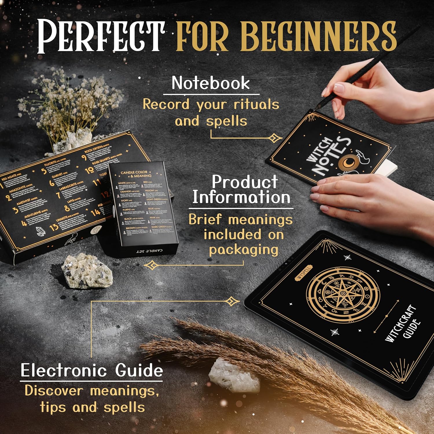 Wyspell Witchcraft Supplies Kit 54PCS