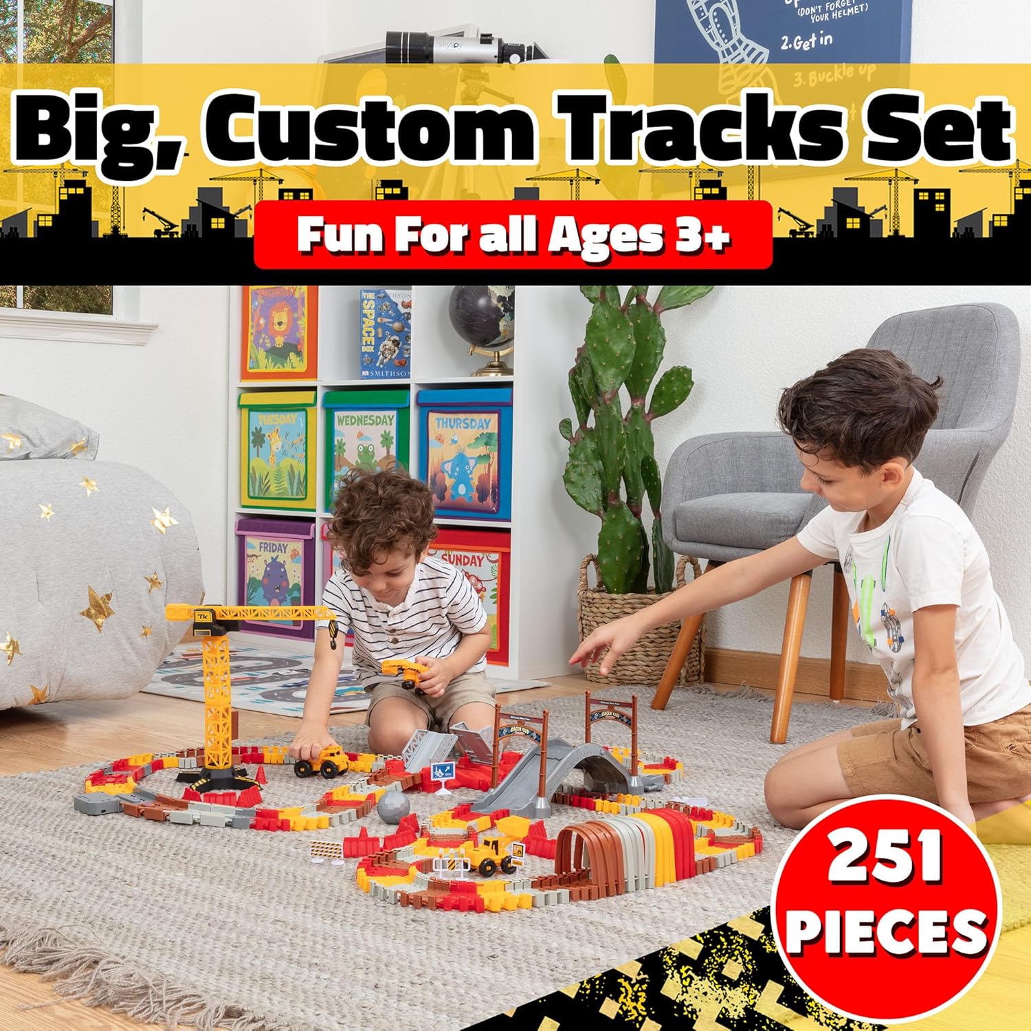 USA Toyz Snap Trax Race Tracks STEM Toy Set