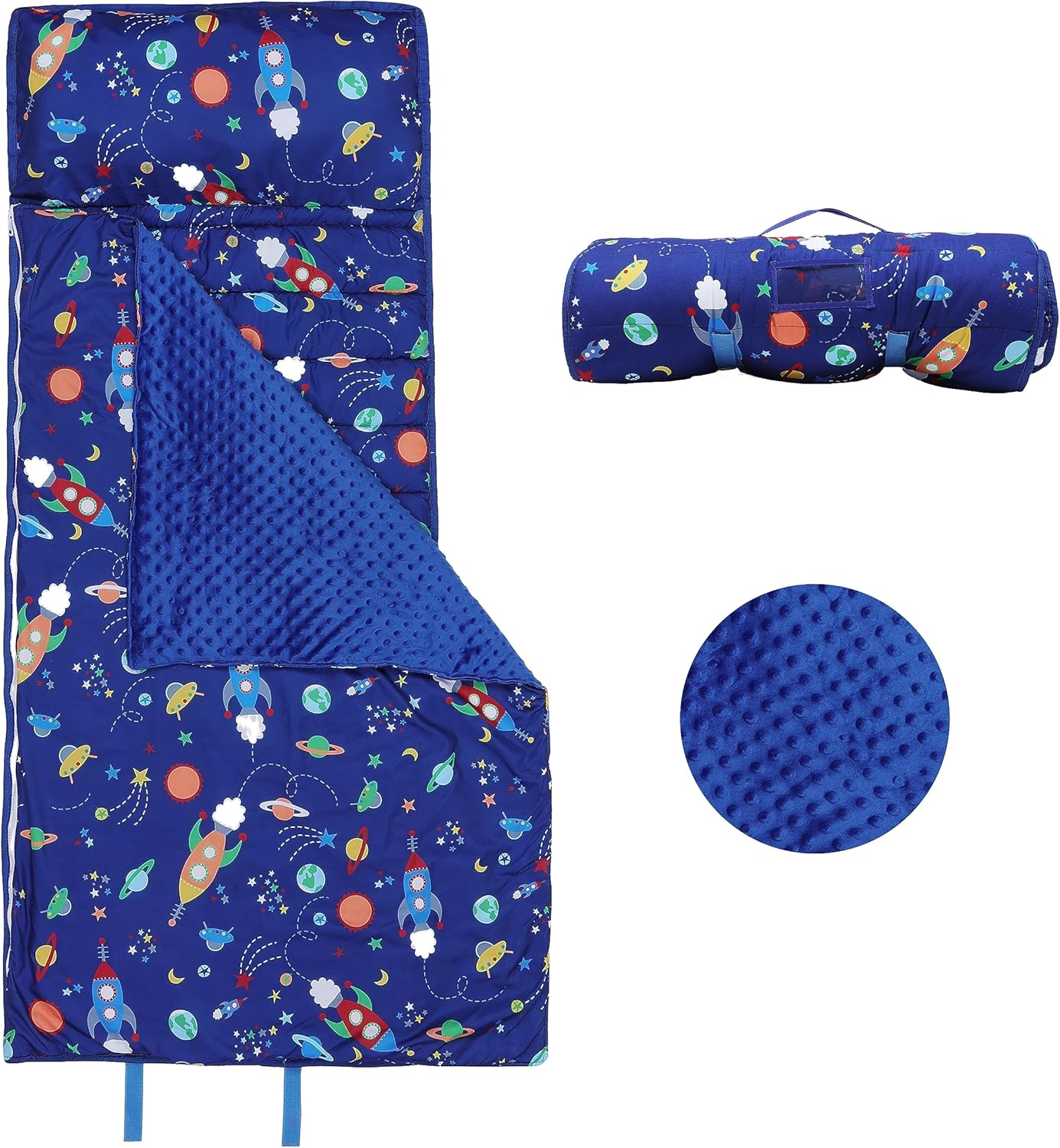 Kids Sleeping Bag Nap Mat with Pillow and Blanket