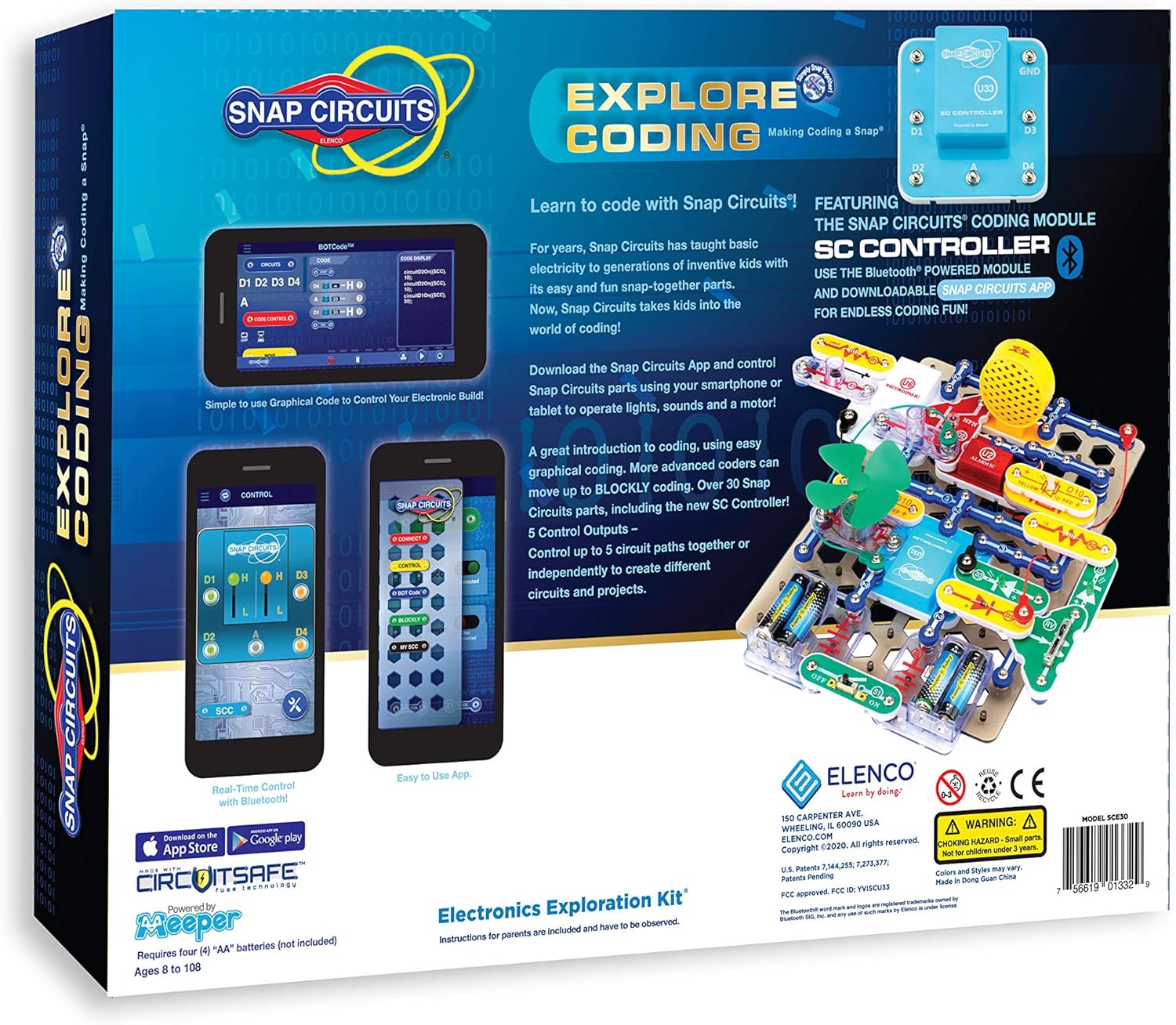 Snap Circuits Explore Coding STEM Building Toy for Kids