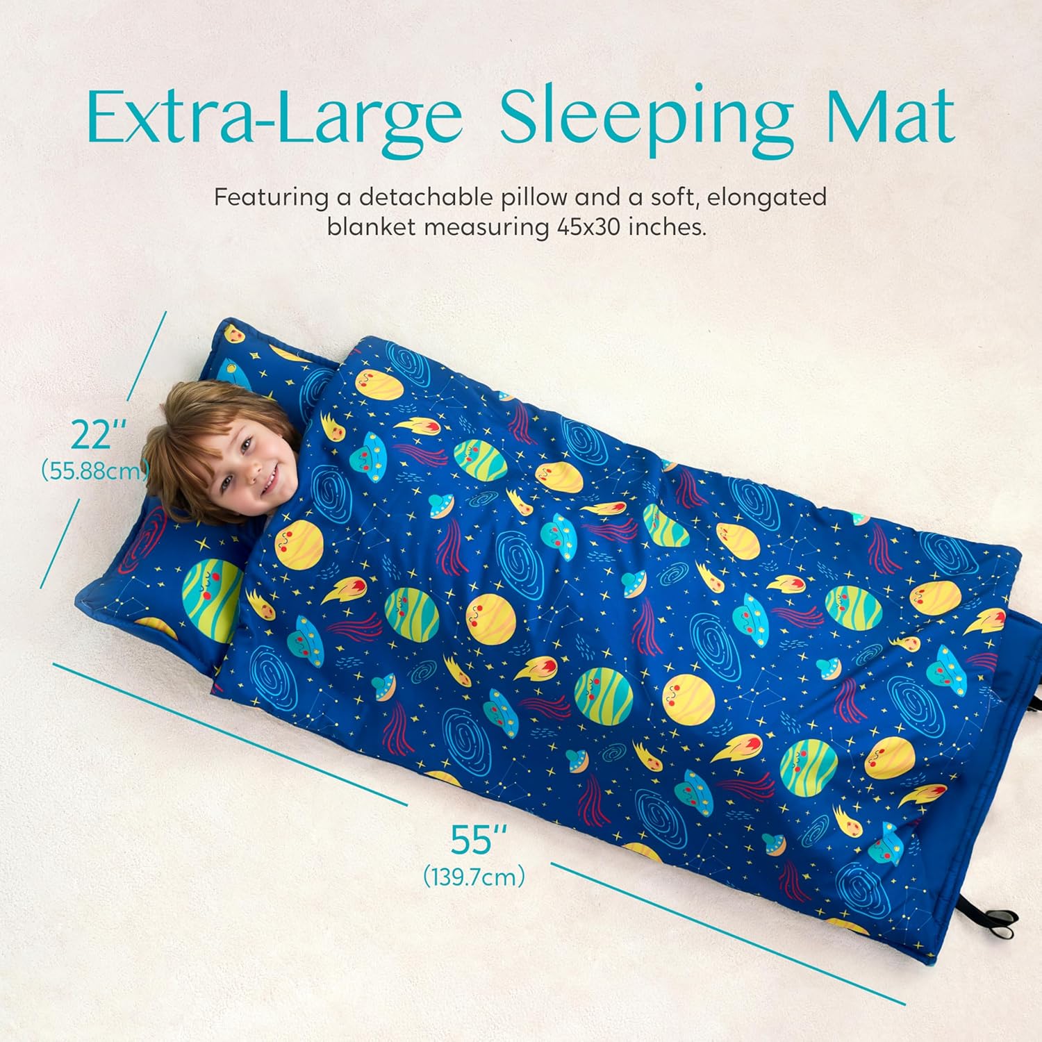 Joiedomi Toddler Nap Mat with Pillow and Blanket