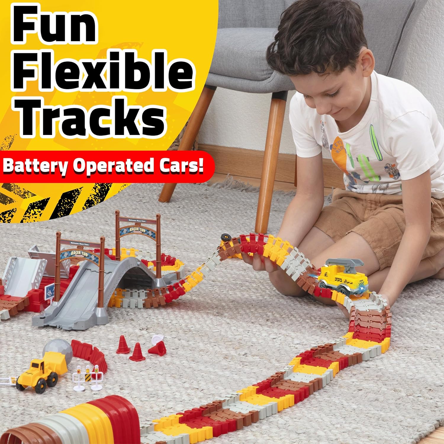 USA Toyz Snap Trax Race Tracks STEM Toy Set