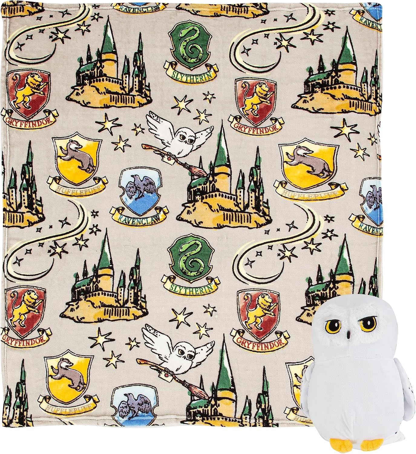 Northwest Hedwig Hugger Pillow Throw Blanket Set